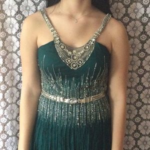 Blueish green dress